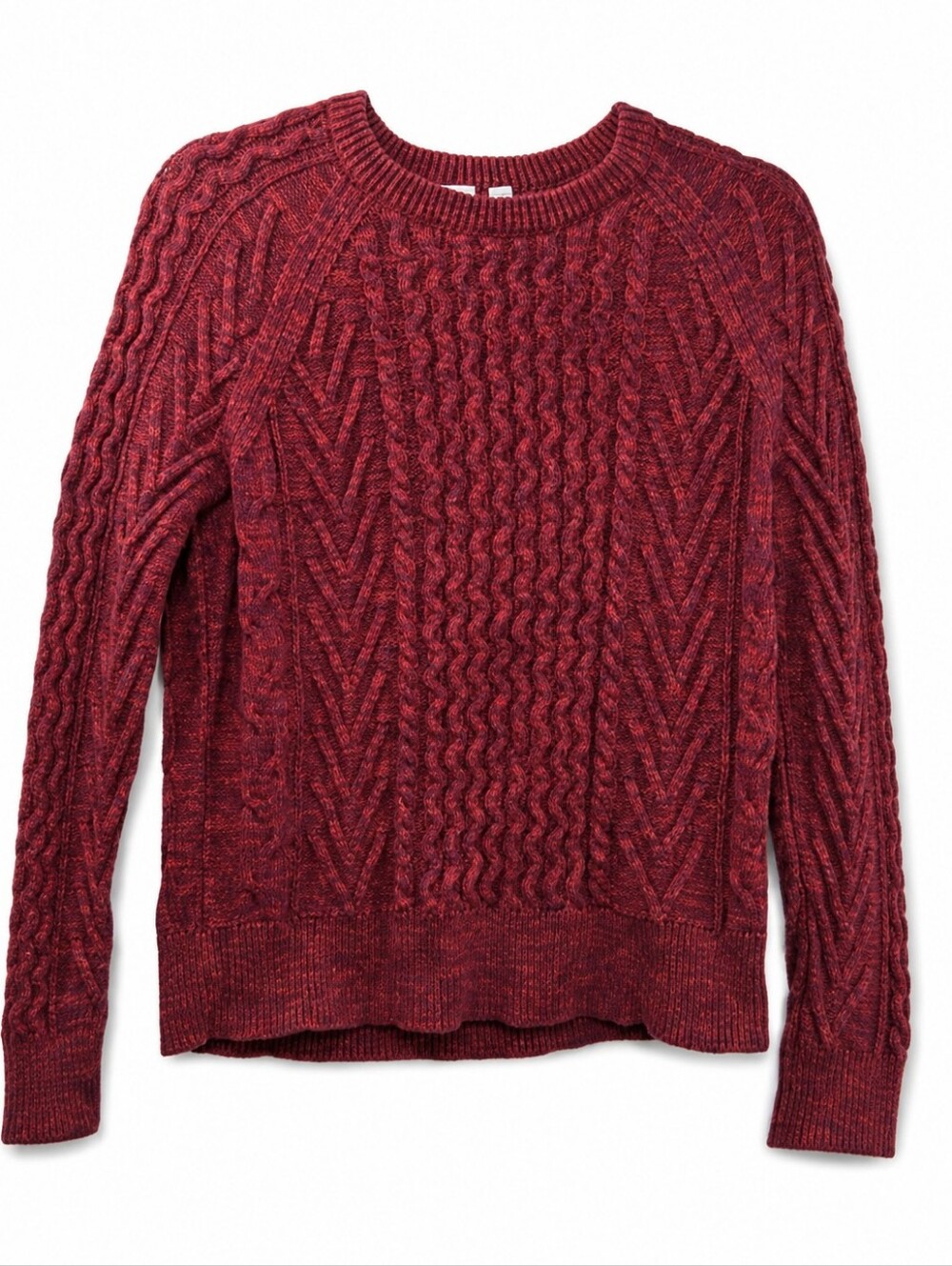 Crew Neck Pullover Knit Sweater Gap Women's Red Pink Size S